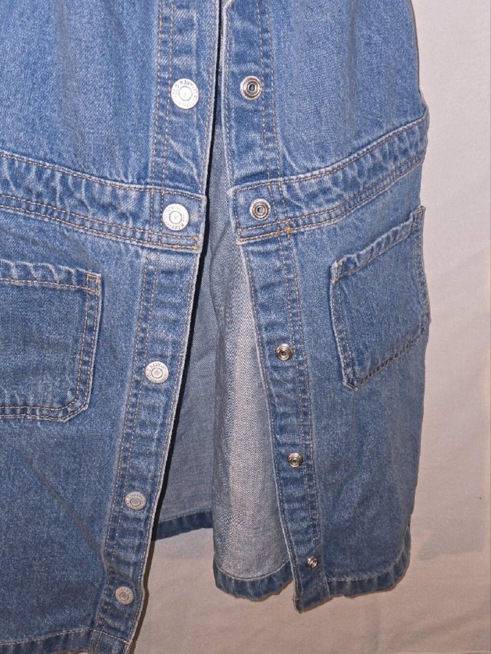 Old Navy Blue Denim Pinafore Dress - Picture 4 of 6